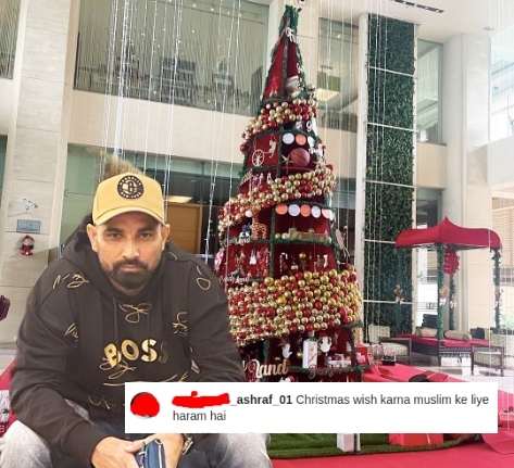 Radical Islamists target bowler Mohammed Shami for wishing on Dec 25th