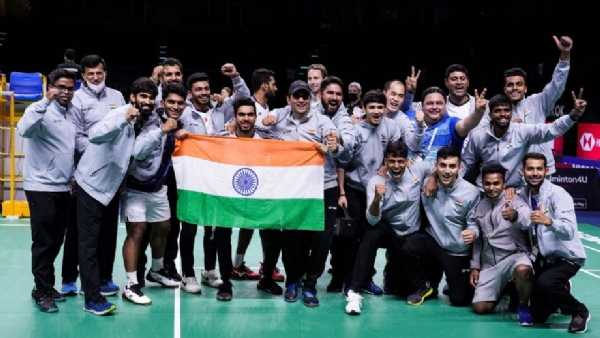 India men badminton clinch Thomas Cup title for the first time