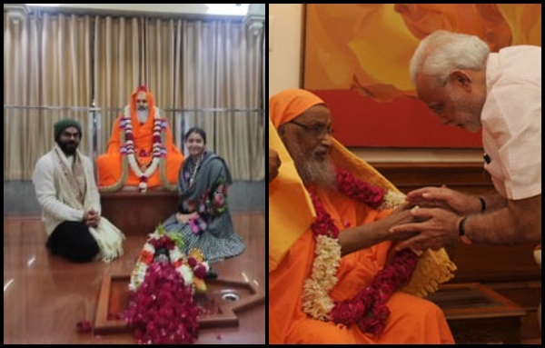 Virat Kohli, Anushka Sharma visits Swami Dayanand Giri Ashram