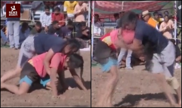 Wrestling competition girls rajouri J&K