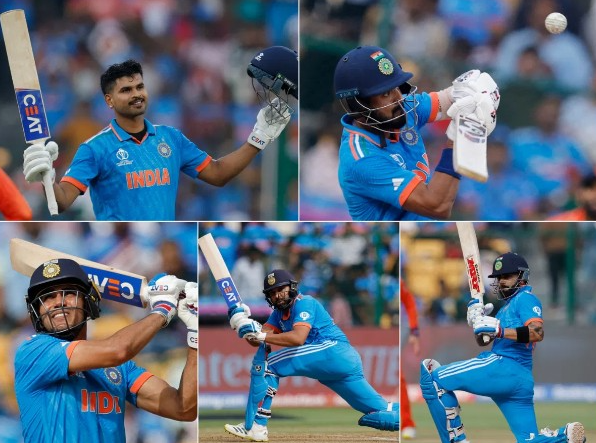 Records broken by India during IND vs NED  