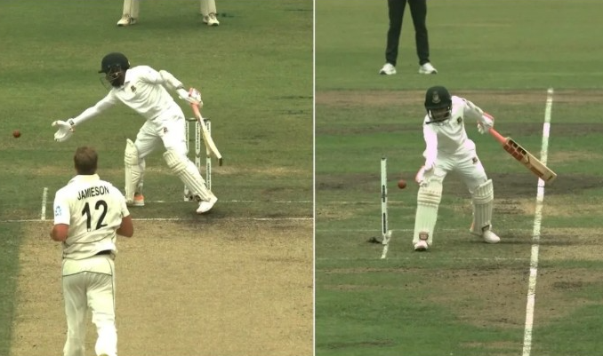 Mushfiqur Rahim obstructing field