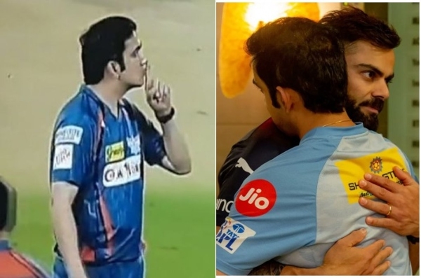 Gambhir hugs kohli