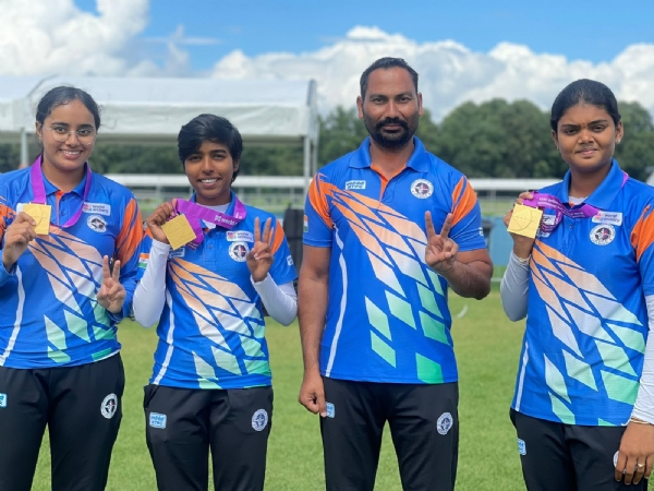 India women wins FIRST ever gold for India in World Archery C'ships