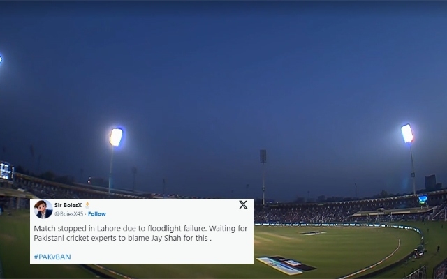 Floodlight Failure BCCI Pak vs ban