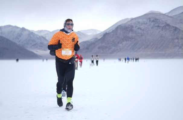 World Highest Frozen Lake Marathon Pangong Tso